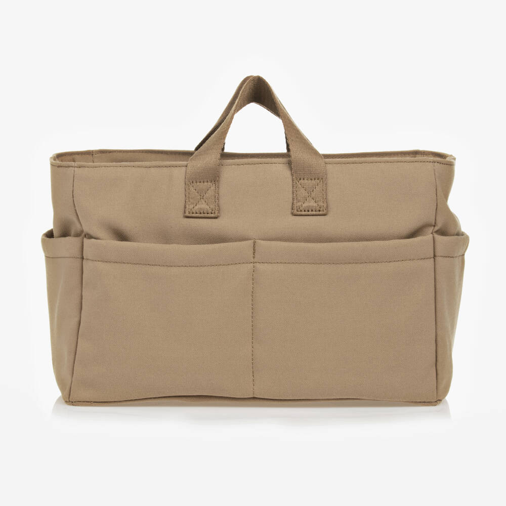 TIBA + MARL-Beige Canvas Changing Caddy (35cm) | Childrensalon Outlet