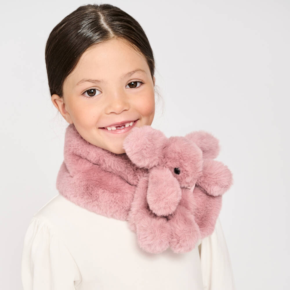 Angel's Face-Beige Faux Fur Bunny Snood | Childrensalon Outlet