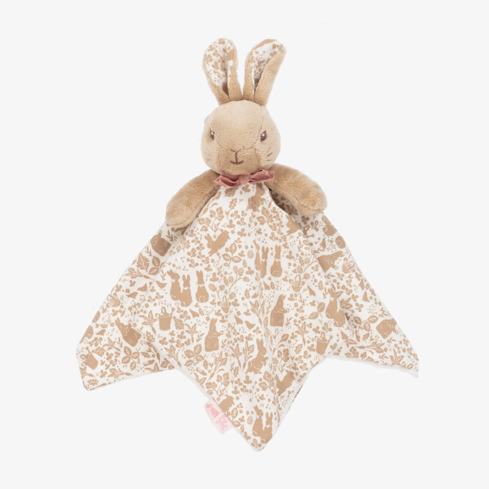 Rainbow Designs-Beige Flopsy Bunny Plush Doudou (35cm) | Childrensalon Outlet