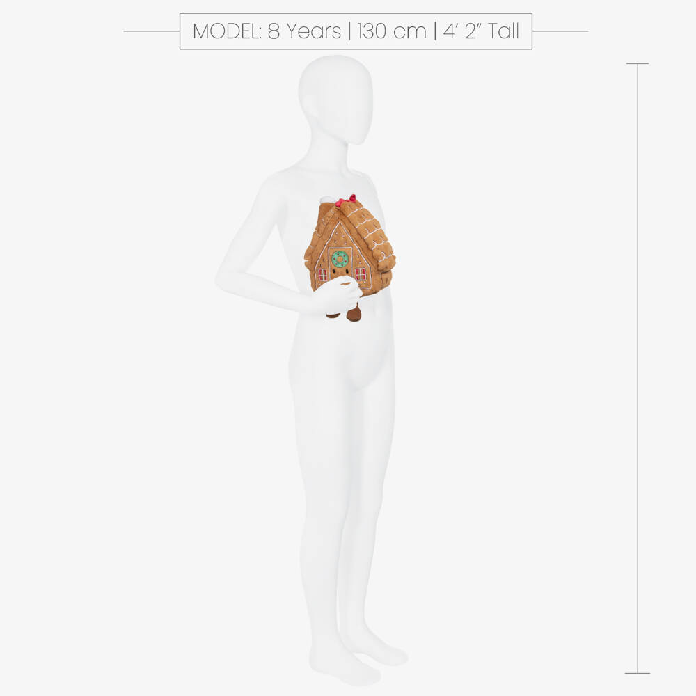 Jellycat-Beige Gingerbread House Soft Toy (20cm) | Childrensalon Outlet