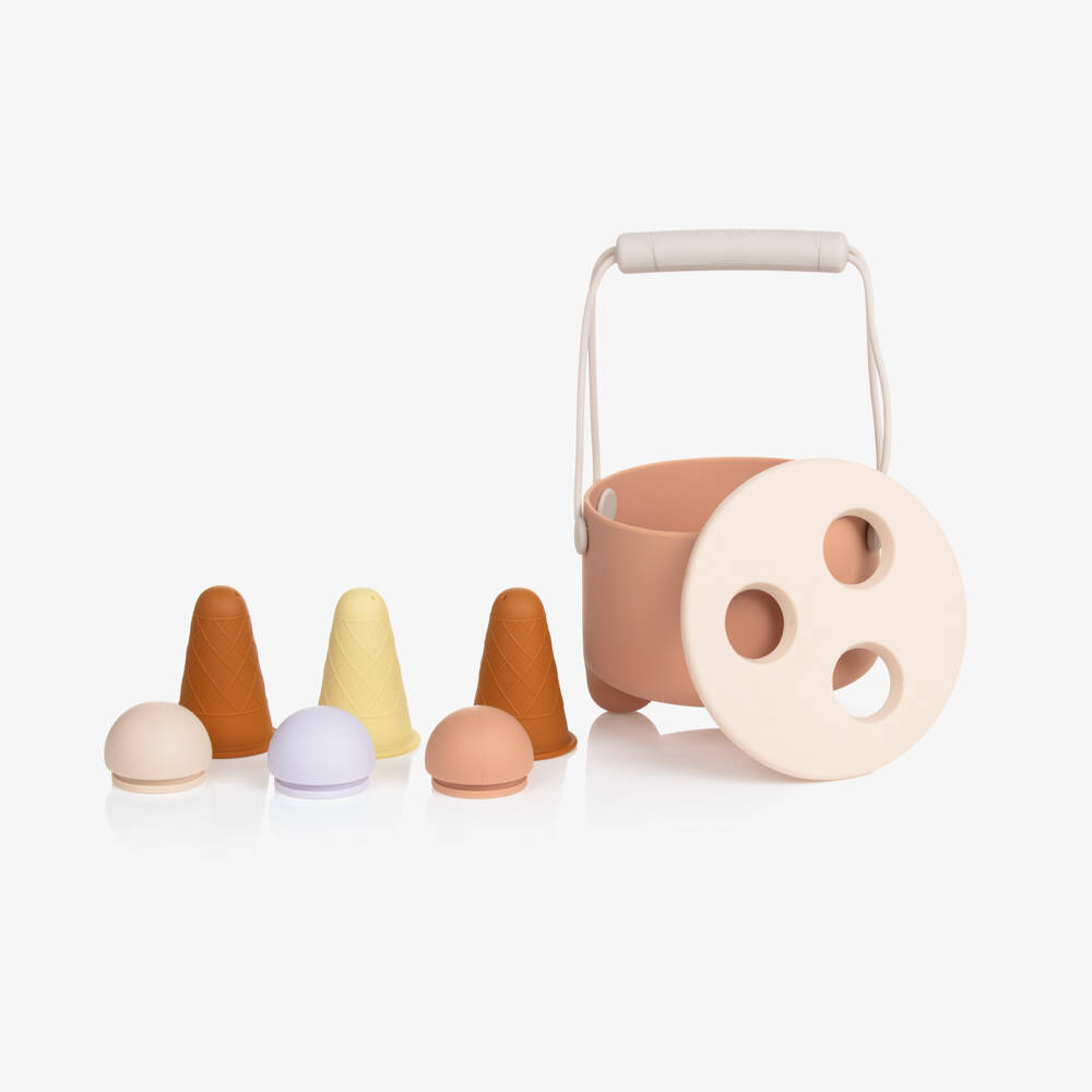 Liewood-Beige Ice Cream Play Set (15cm) | Childrensalon Outlet