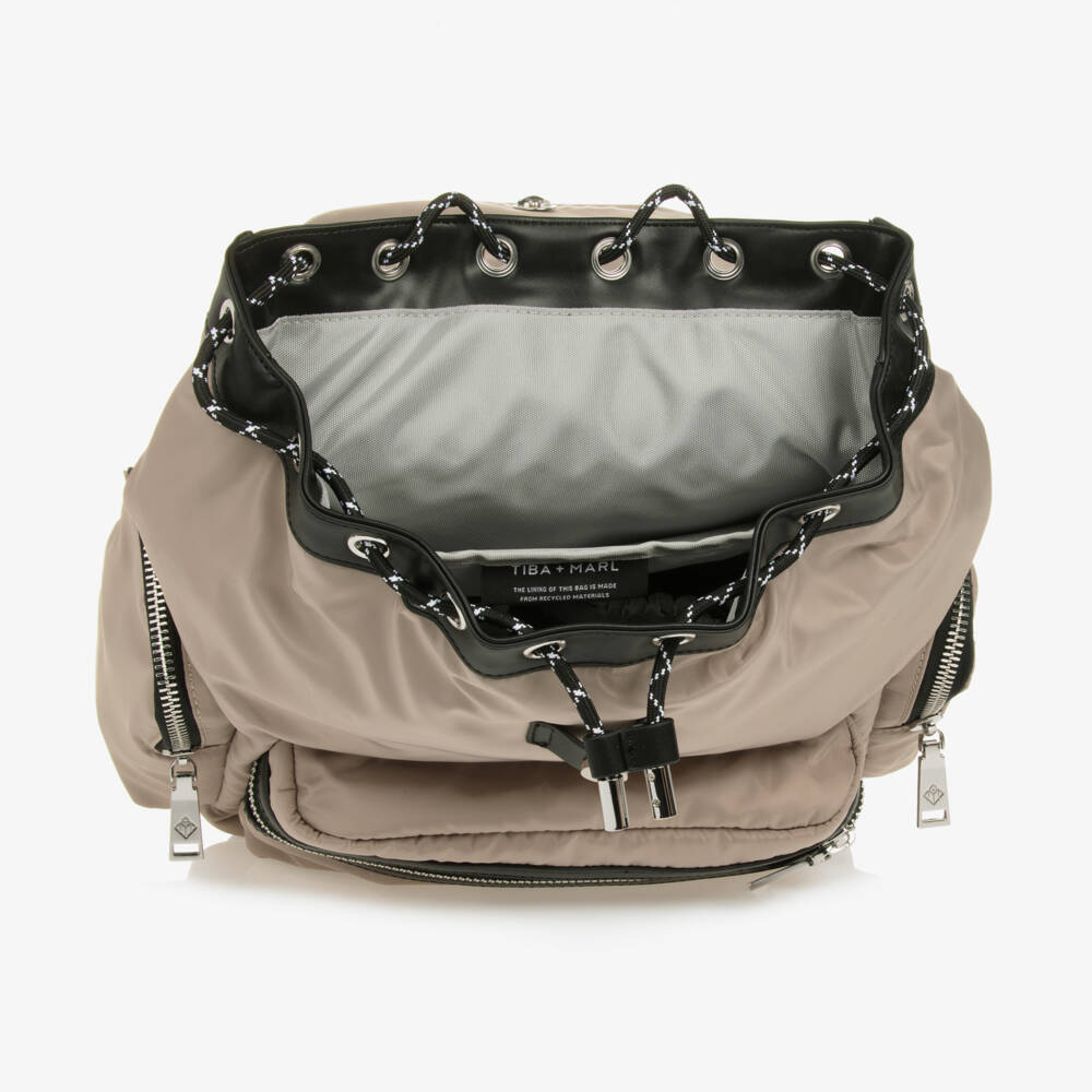 TIBA + MARL-Beige Kaspar Backpack Changing Bag (38cm) | Childrensalon Outlet