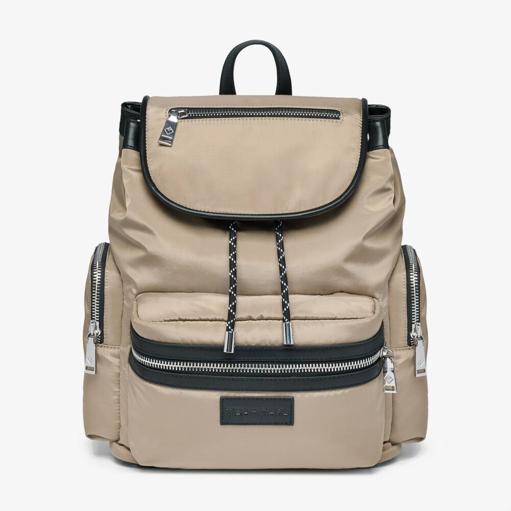 TIBA + MARL-Beige Kaspar Backpack Changing Bag (38cm) | Childrensalon Outlet