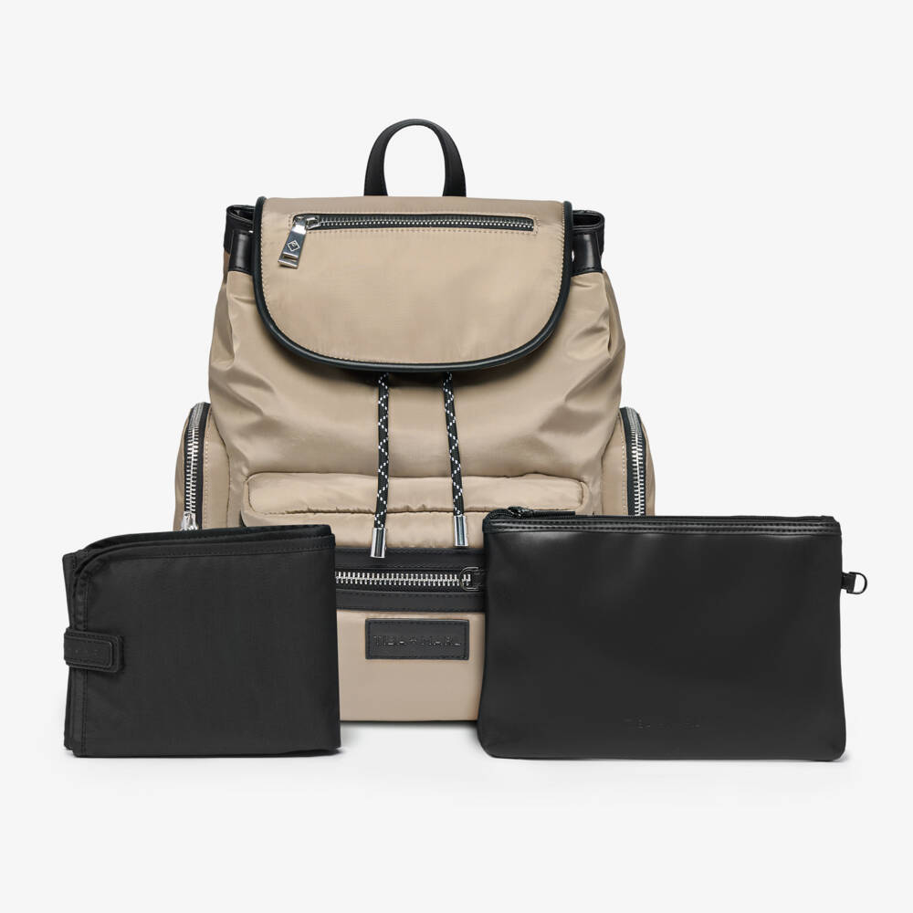 TIBA + MARL-Beige Kaspar Backpack Changing Bag (38cm) | Childrensalon Outlet