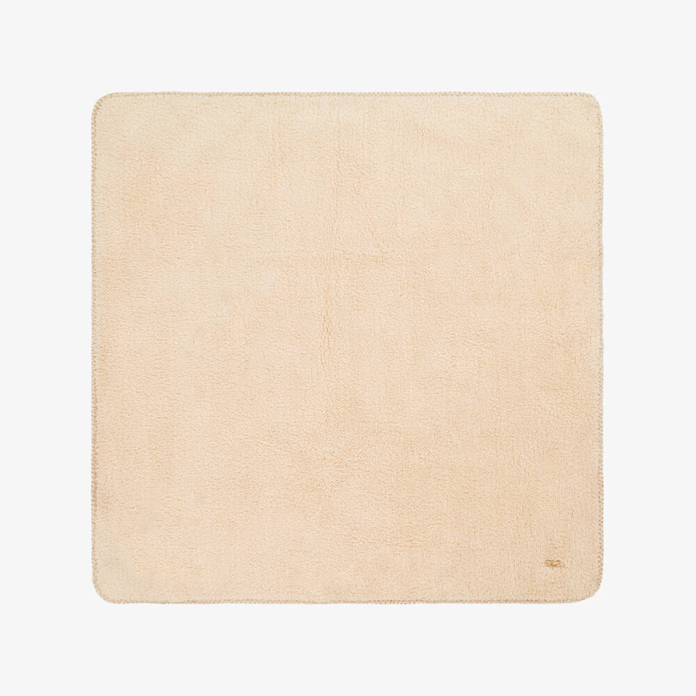 Pureté Du... Bébé-Beige Teddy Fleece Blanket (76cm) | Childrensalon Outlet