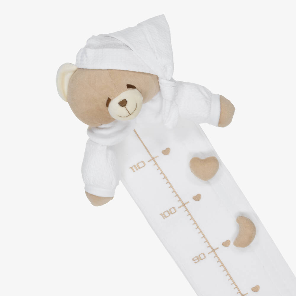 Nanán-Beige & White Teddy Bear Height Chart (130cm) | Childrensalon Outlet