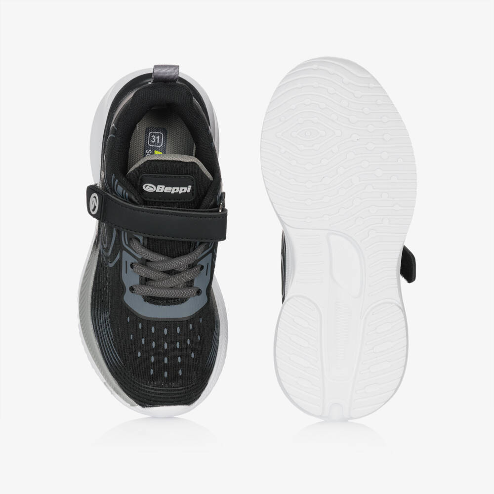 Beppi-Black Velcro Trainers | Childrensalon Outlet