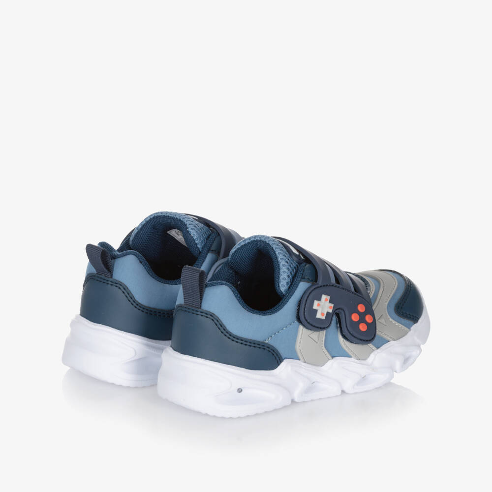 Beppi-Blue Gaming Light Up Trainers | Childrensalon Outlet