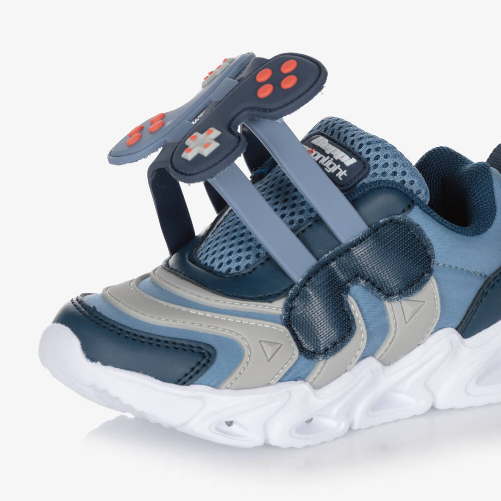 Beppi-Blue Gaming Light Up Trainers | Childrensalon Outlet