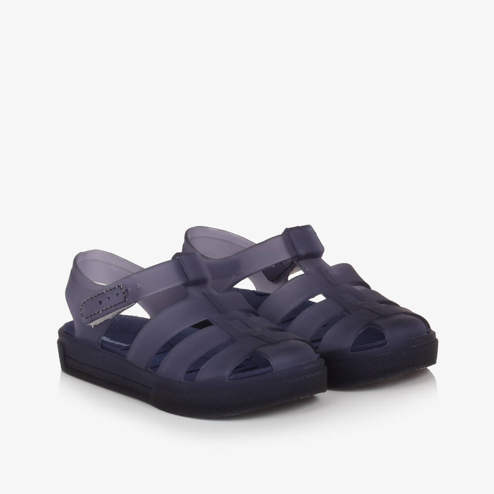 Beppi-Boys Azure Rubber Play Sandals | Childrensalon Outlet