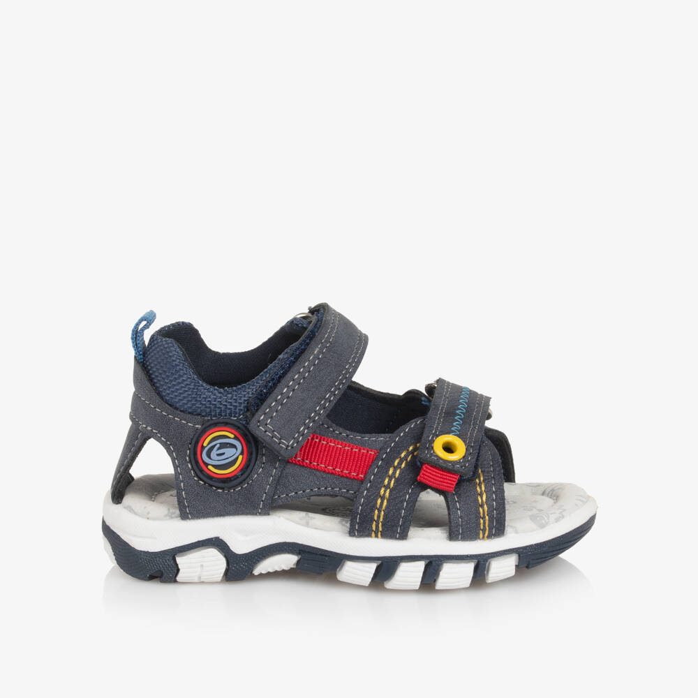 Beppi-Boys Blue Comfy Velcro Footwear | Childrensalon Outlet