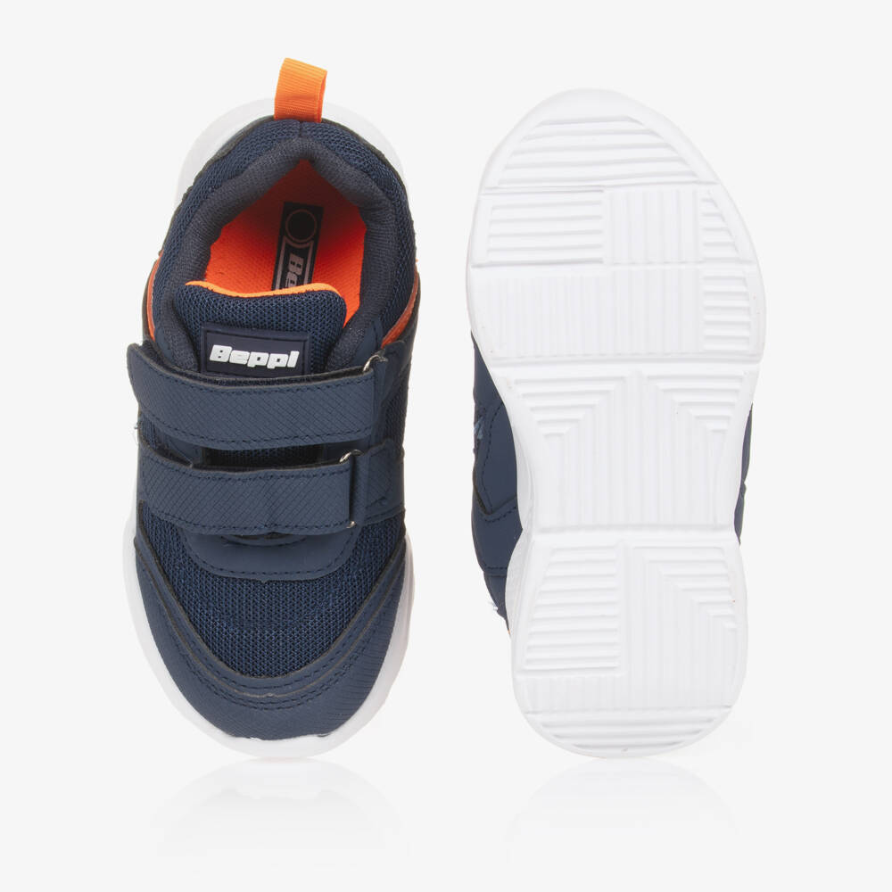 Beppi-حذاء رياضي بشريط لاصق شبك لون كحلي للأولاد | Childrensalon Outlet