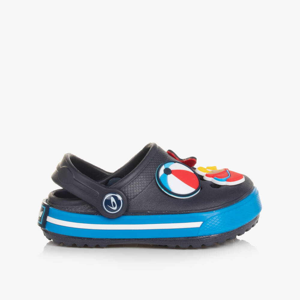 Beppi-Boys Nautical Blue Clog Slip-ons | Childrensalon Outlet