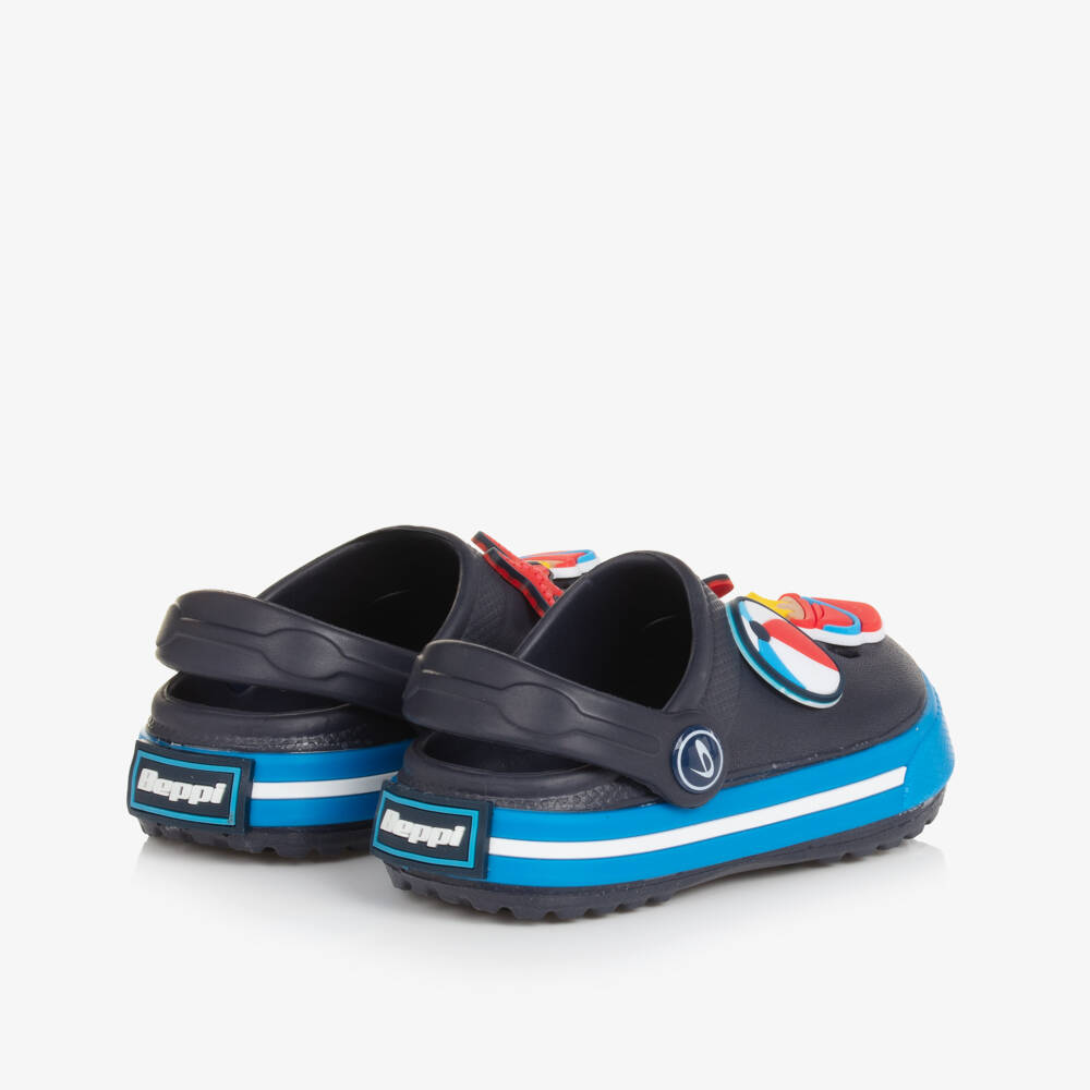 Beppi-Boys Nautical Blue Clog Slip-ons | Childrensalon Outlet