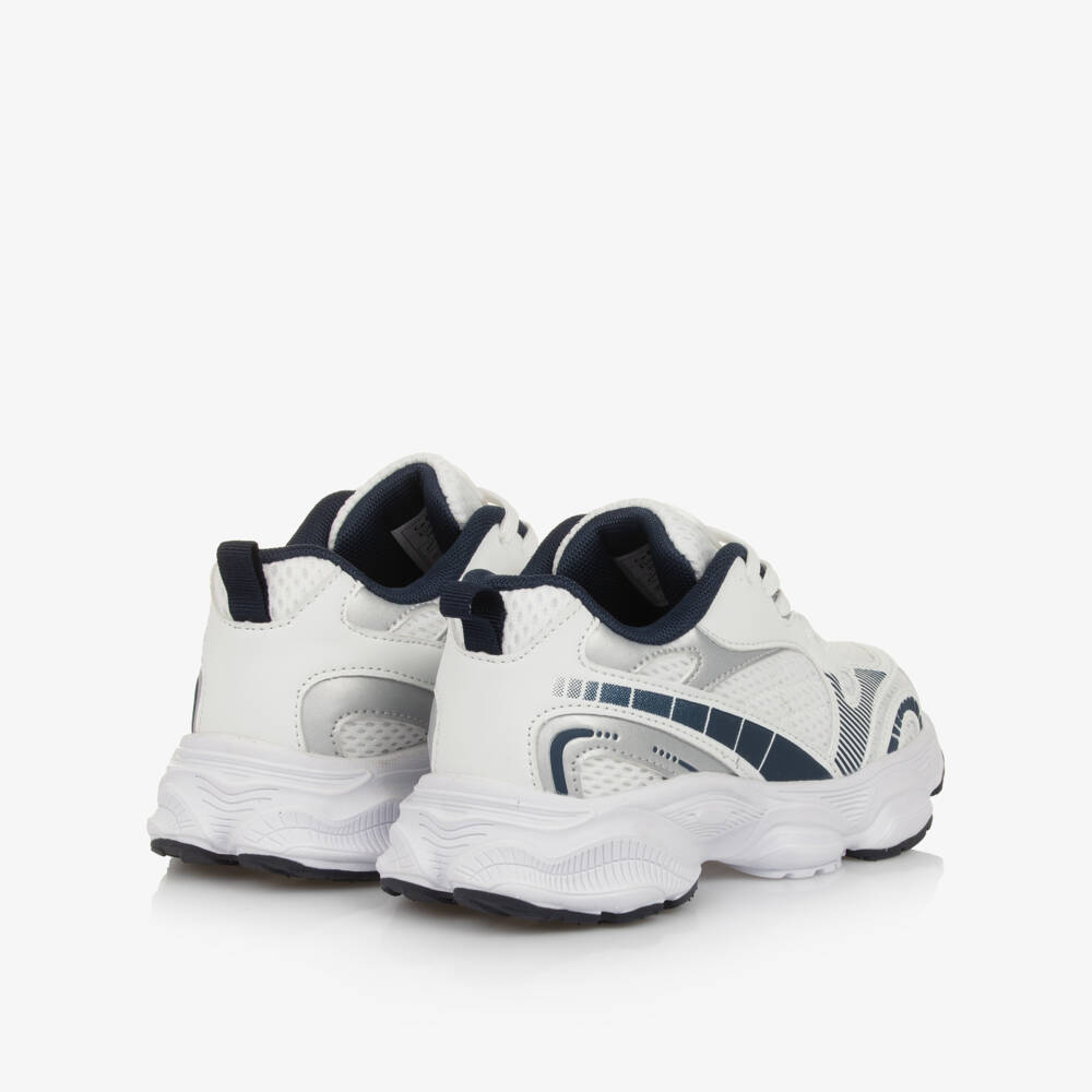 Beppi-Boys White Mesh & Leather Sneakers | Childrensalon Outlet