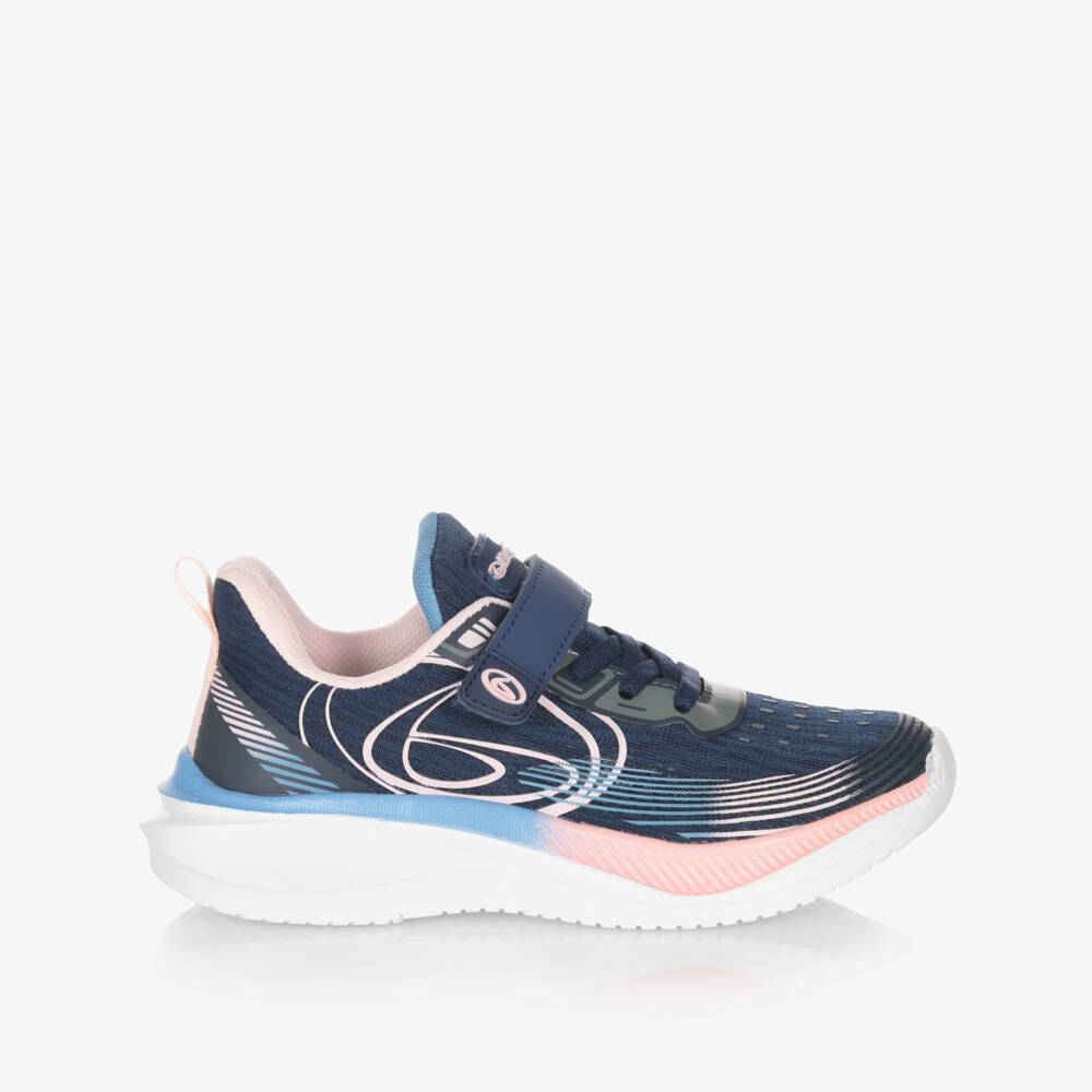 Beppi-Girls Blue & Pink Trainers with Soft Foam Insole | Childrensalon Outlet