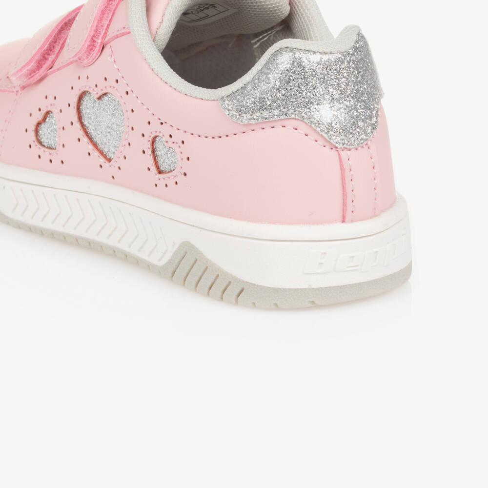 Beppi-حذاء رياضي بشريط لاصق لون زهري للبنات | Childrensalon Outlet