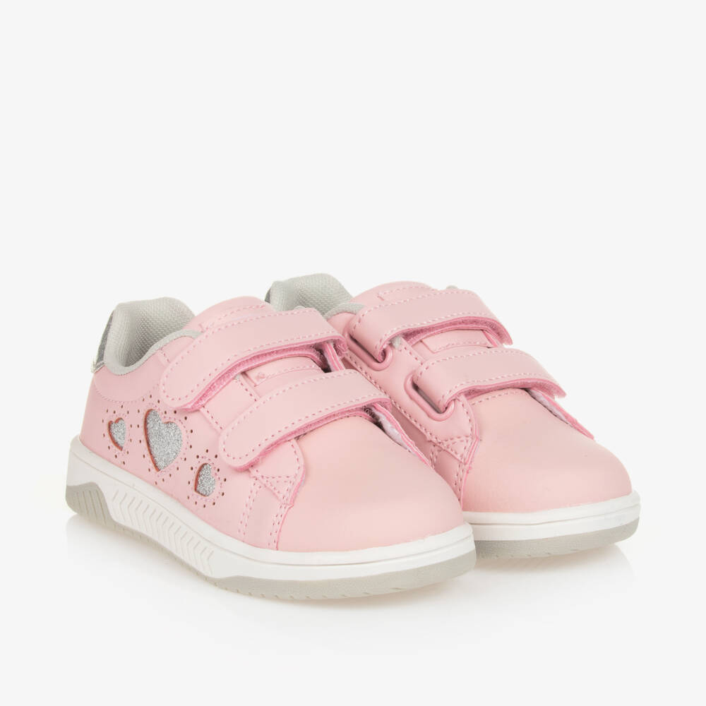 Beppi-Girls Glittery Heart Velcro Shoes | Childrensalon Outlet