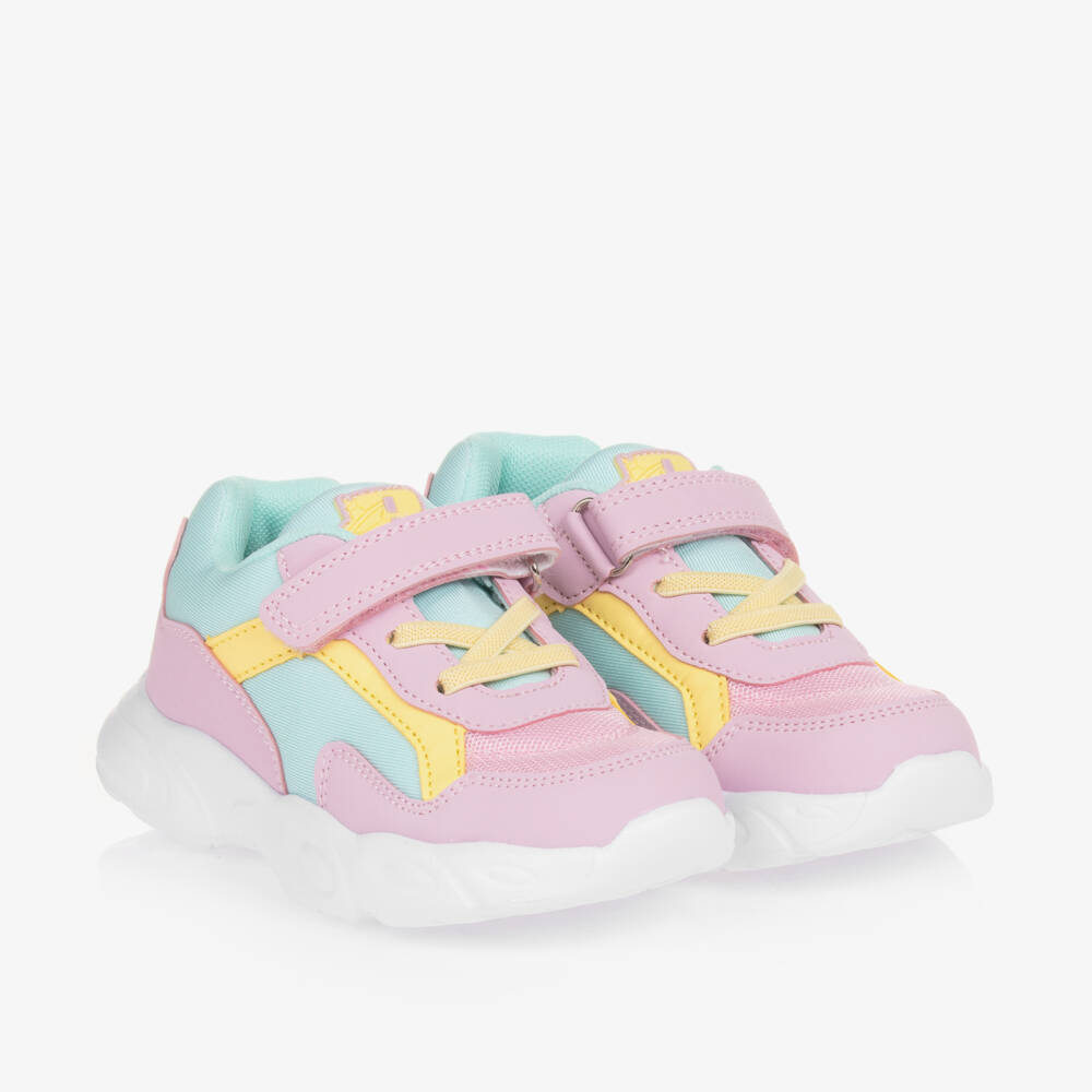 Beppi-Girls Lilac Colourblock Easy-Fastening Trainers | Childrensalon Outlet