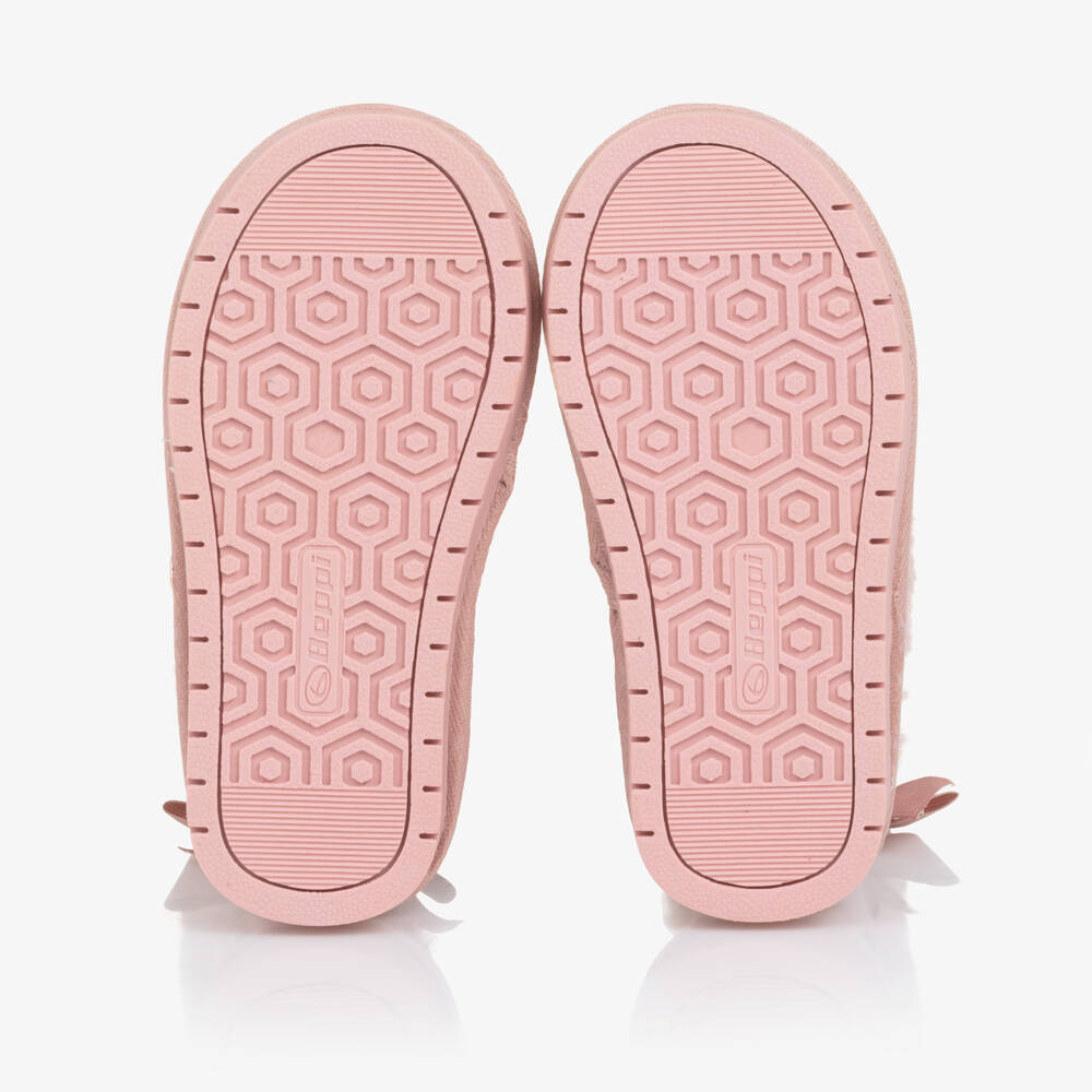 Beppi-Girls Pale Pink Faux Fur Lined Boots | Childrensalon Outlet