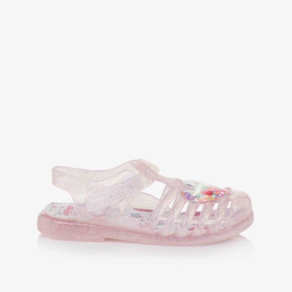 Beppi-Girls Sparkling Scented Pink Sandals | Childrensalon Outlet