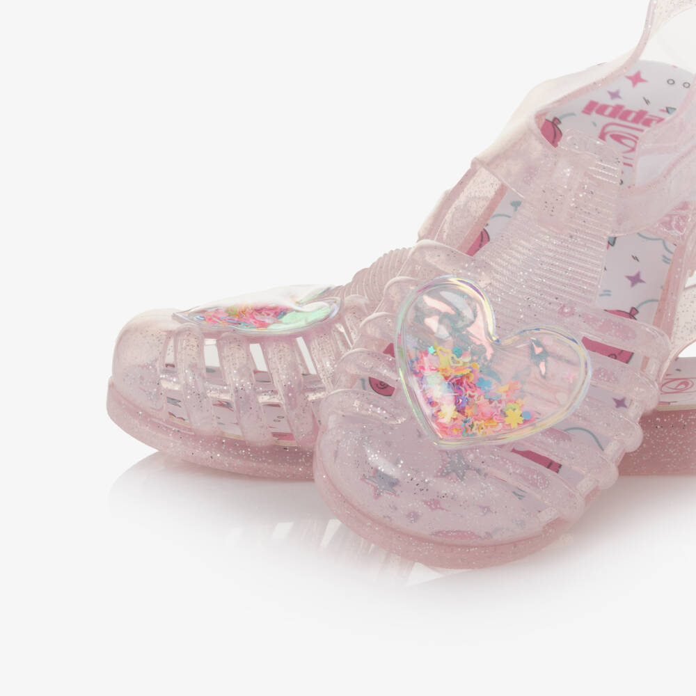 Beppi-Girls Sparkling Scented Pink Sandals | Childrensalon Outlet
