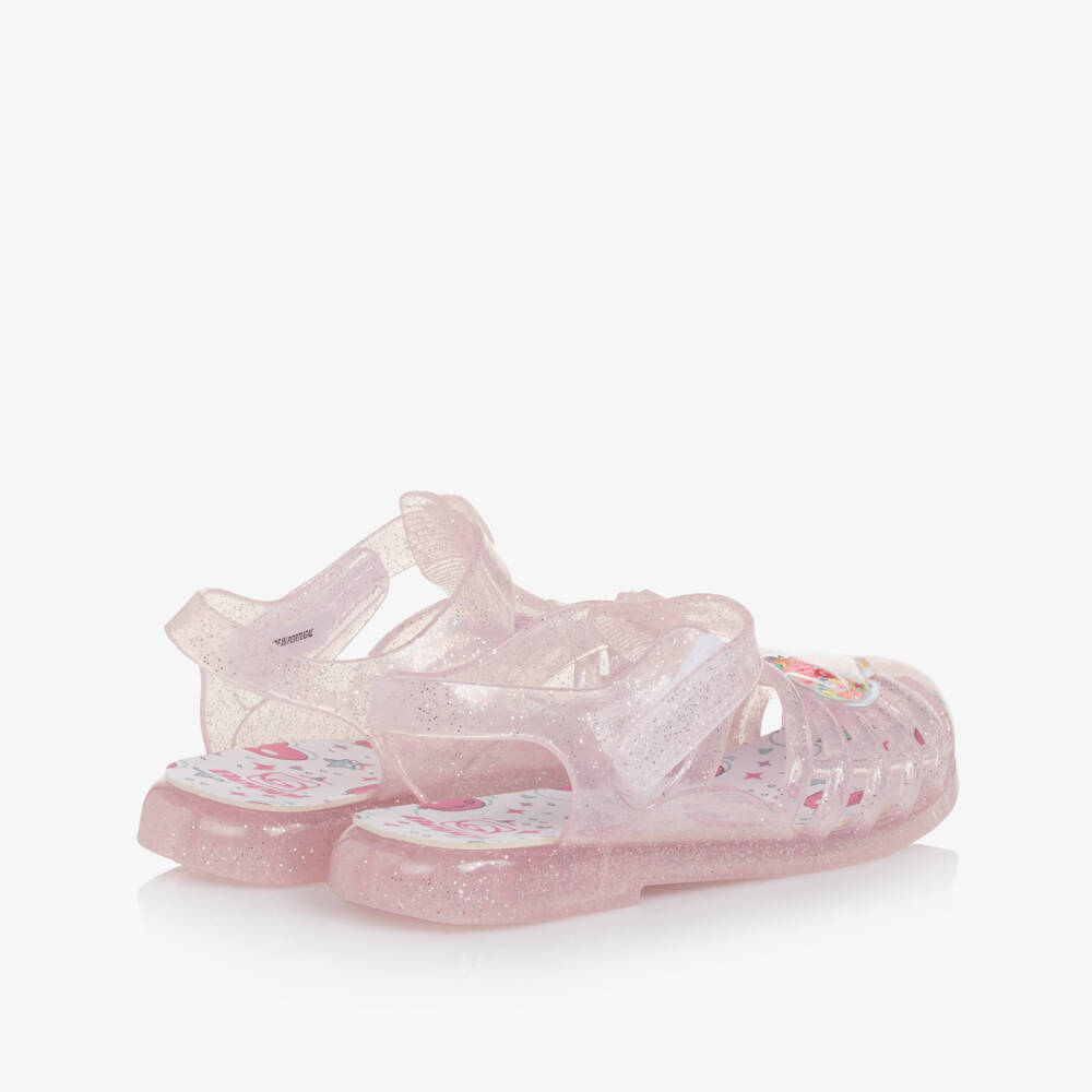 Beppi-Girls Sparkling Scented Pink Sandals | Childrensalon Outlet
