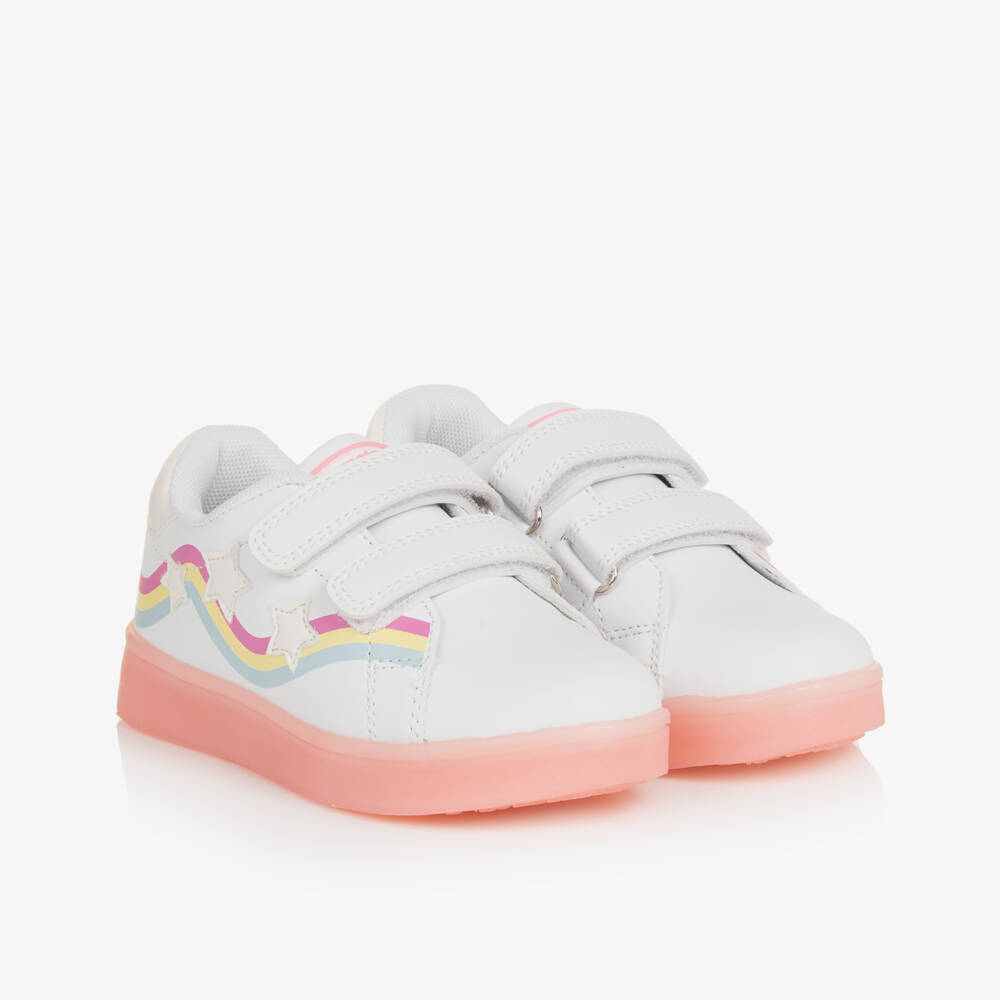Beppi-Girls Sparkling White Star Sneakers | Childrensalon Outlet