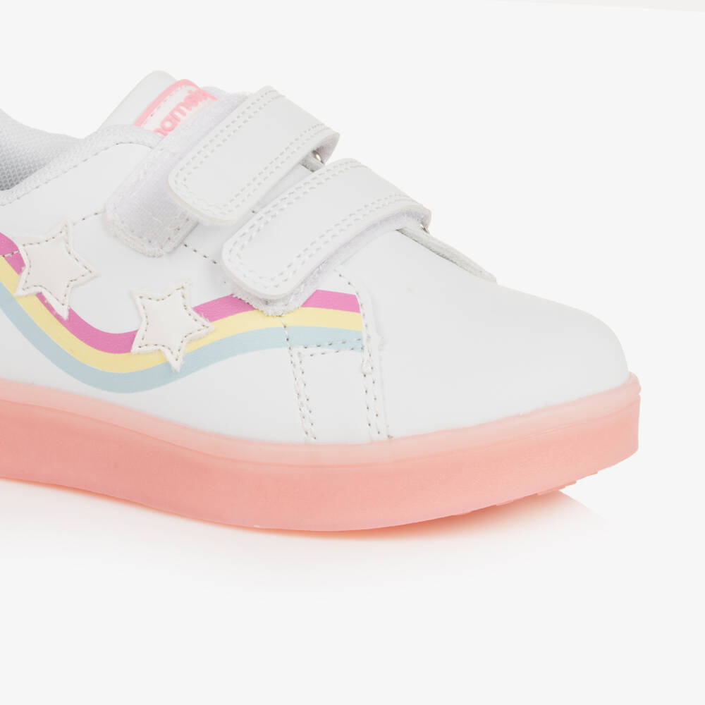 Beppi-Girls Sparkling White Star Sneakers | Childrensalon Outlet