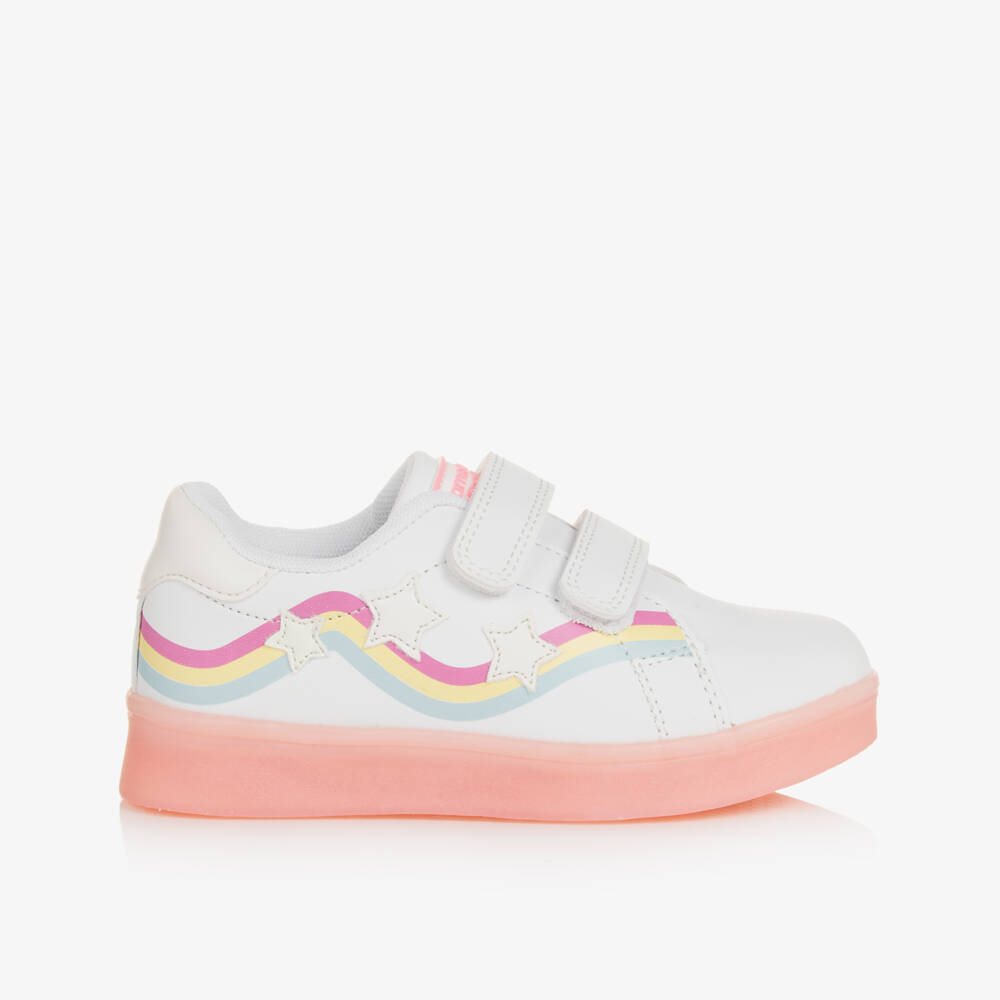 Beppi-Girls Sparkling White Star Sneakers | Childrensalon Outlet