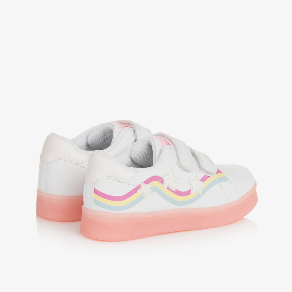 Beppi-Girls Sparkling White Star Sneakers | Childrensalon Outlet