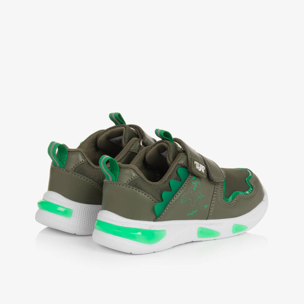 Beppi-Светящиеся кроссовки Дино зеленые для мальчиков | Childrensalon Outlet