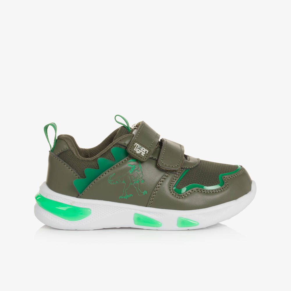 Beppi-Светящиеся кроссовки Дино зеленые для мальчиков | Childrensalon Outlet