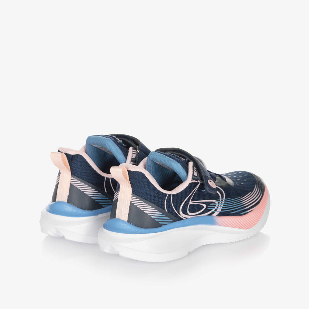 Beppi-Navy And Pink Velcro Trainers | Childrensalon Outlet