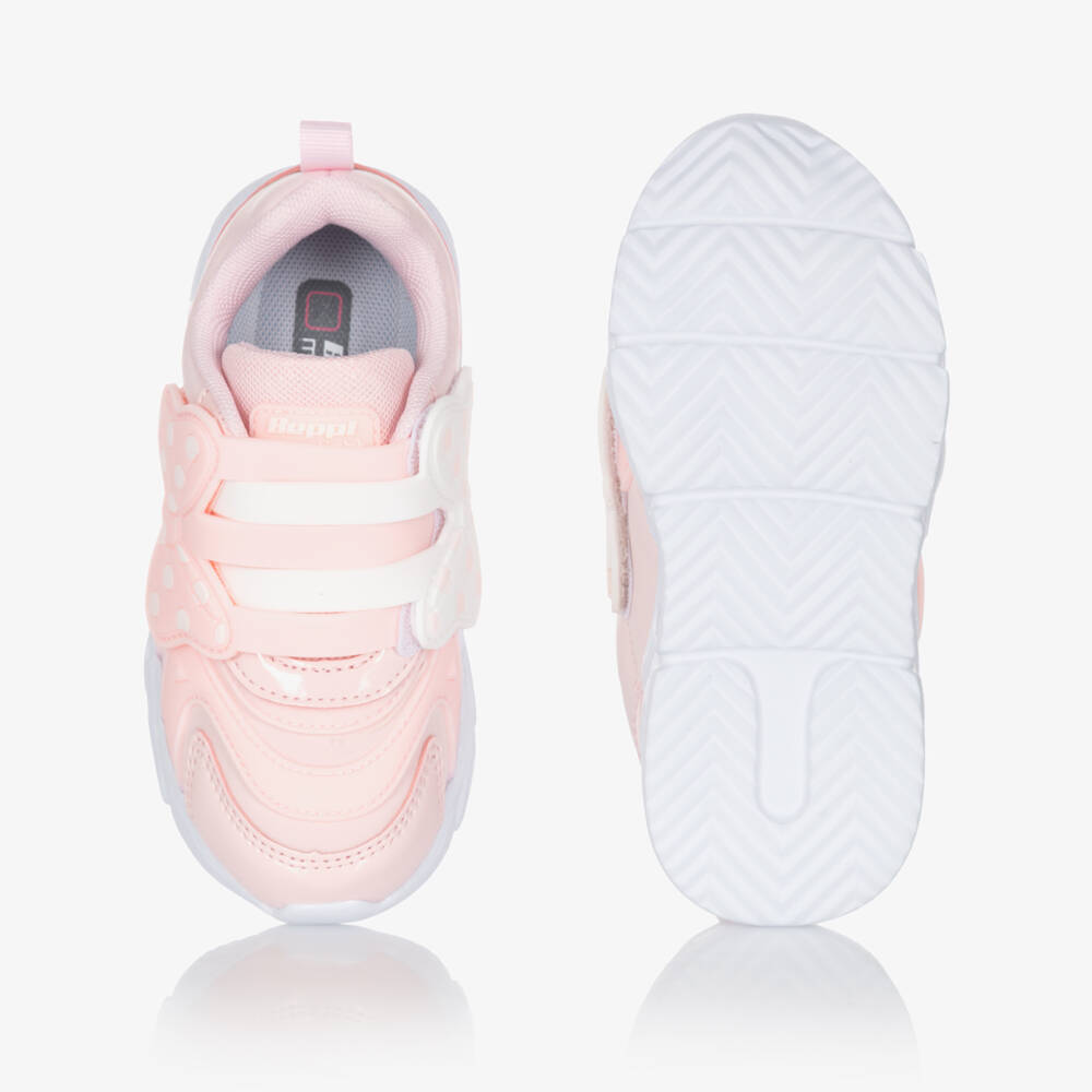 Beppi-Pink Bow Light Up Trainers | Childrensalon Outlet