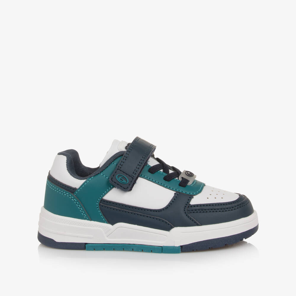 Beppi-White And Navy Trainers | Childrensalon Outlet
