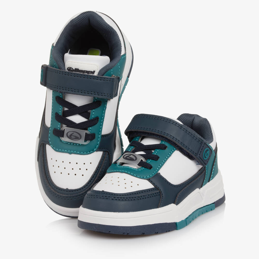 Beppi-White And Navy Trainers | Childrensalon Outlet