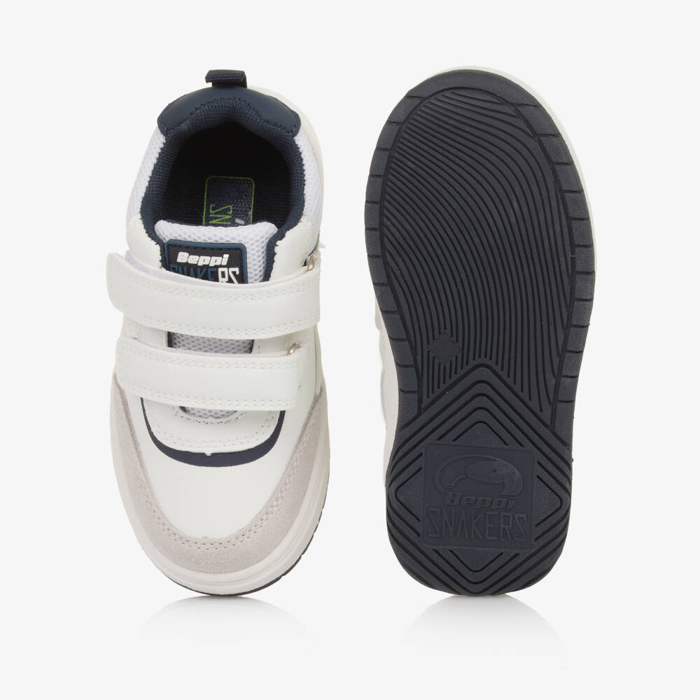 Beppi-White Velcro Trainers | Childrensalon Outlet