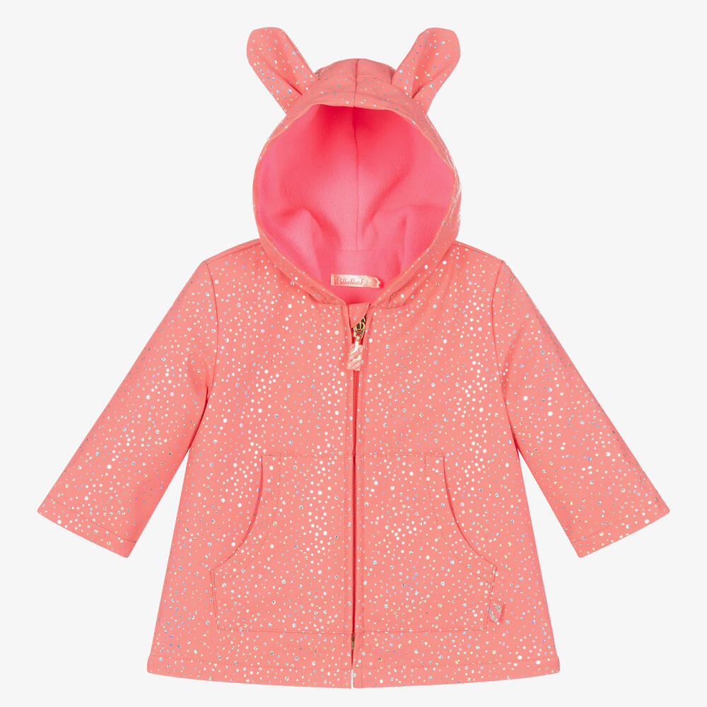 Billieblush - Baby Girls Coral Pink Coat | Childrensalon