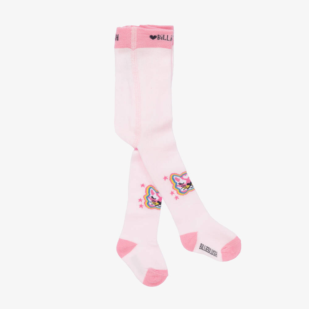 Billieblush - Rosa Baumwoll-Strumpfhose für Babys (M) | Childrensalon