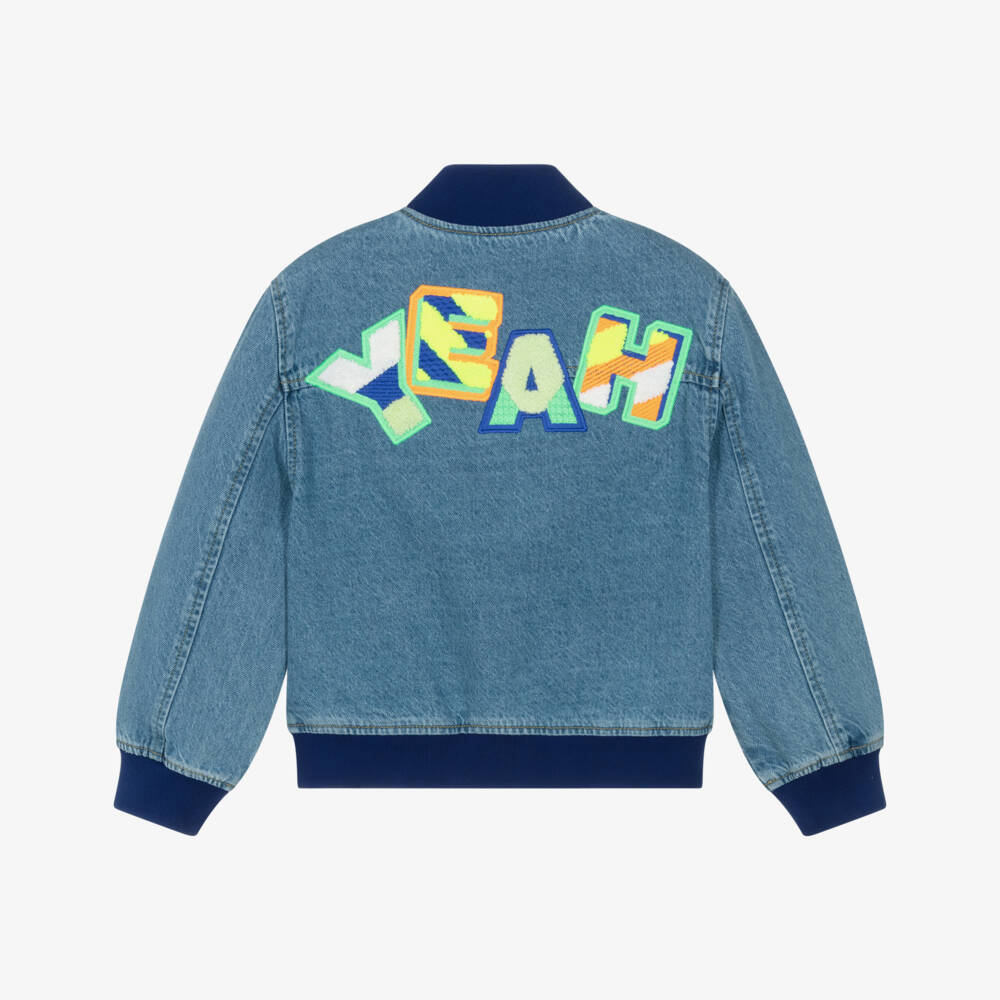 Billieblush-Blue Bomber Jacket | Childrensalon Outlet