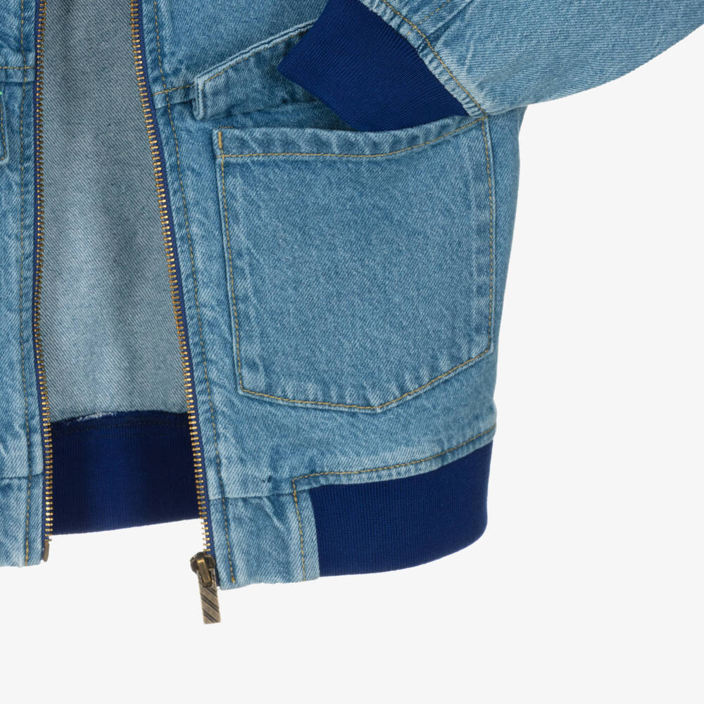 Billieblush-Blue Bomber Jacket | Childrensalon Outlet