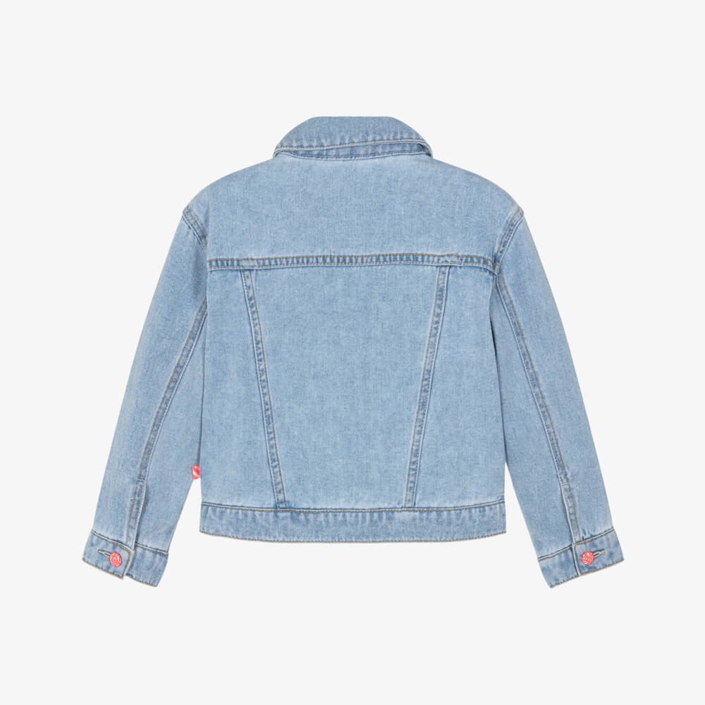 Billieblush-Джинсовая куртка с синими стразами | Childrensalon Outlet