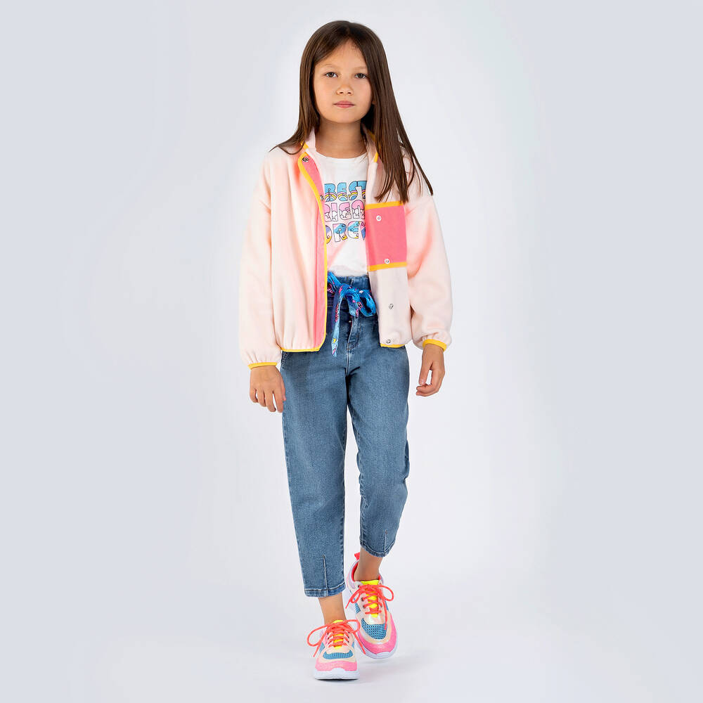 Billieblush-Blue Denim Jeans & Belt | Childrensalon Outlet