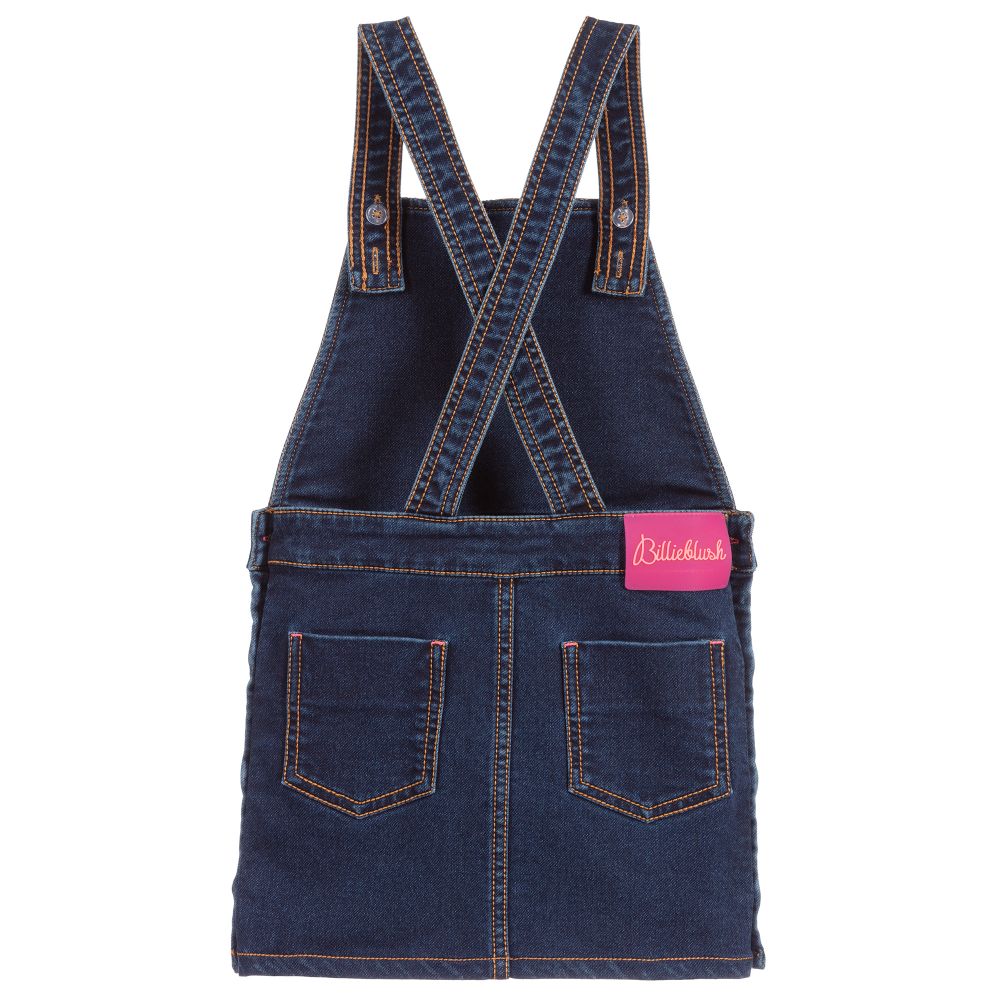 blue denim pinafore