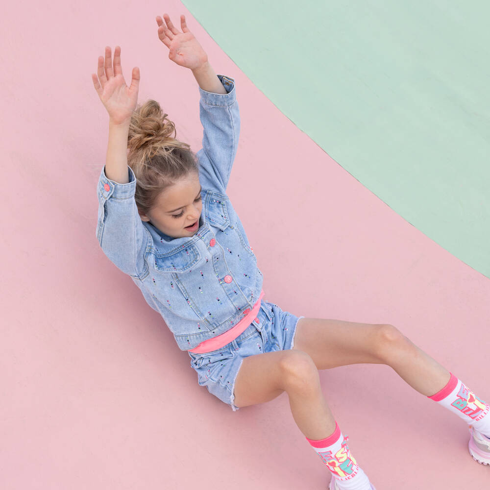 Billieblush-Джинсовые шорты с пайетками для девочек | Childrensalon Outlet