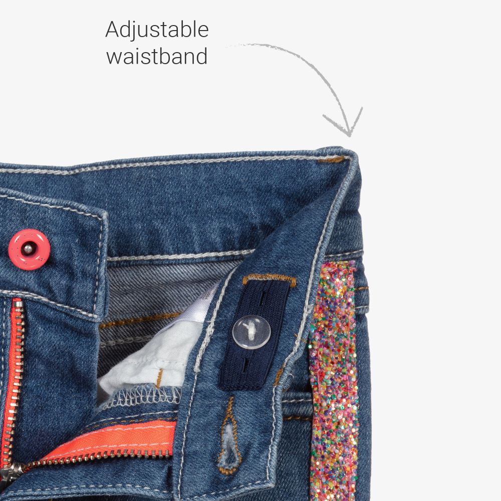 Glitter discount stripe jeans
