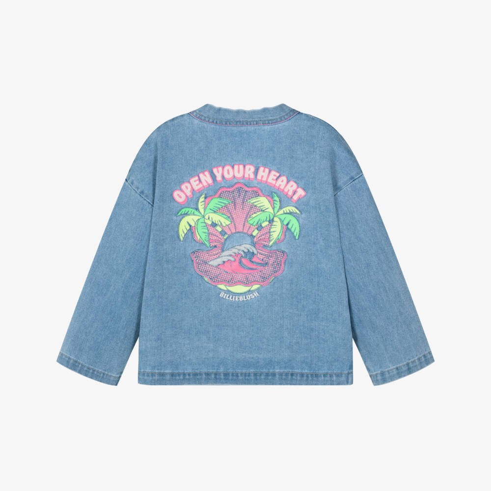 Billieblush-Кимоно жакет синий для девочек | Childrensalon Outlet
