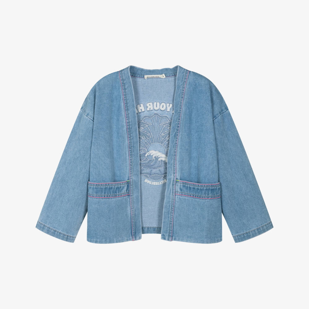 Billieblush-Кимоно жакет синий для девочек | Childrensalon Outlet