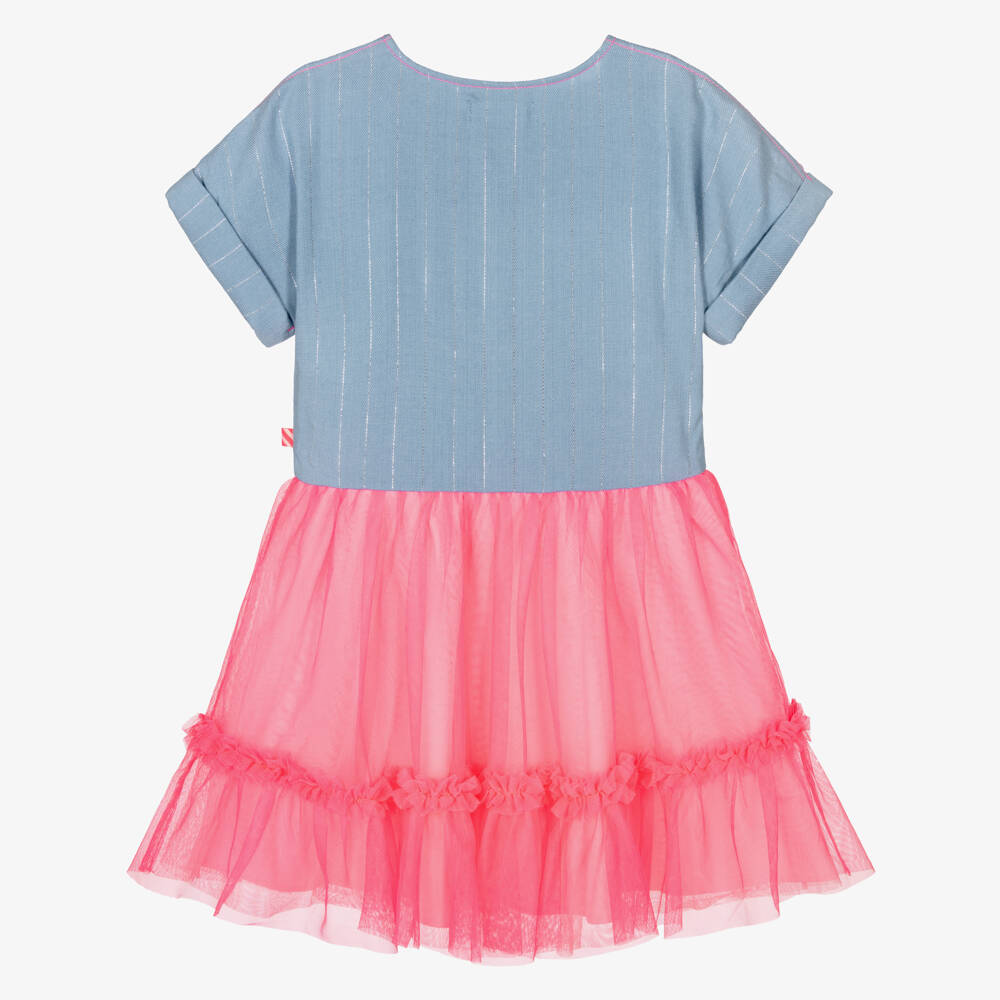 Billieblush-Blue & Pink Tulle Dress | Childrensalon Outlet